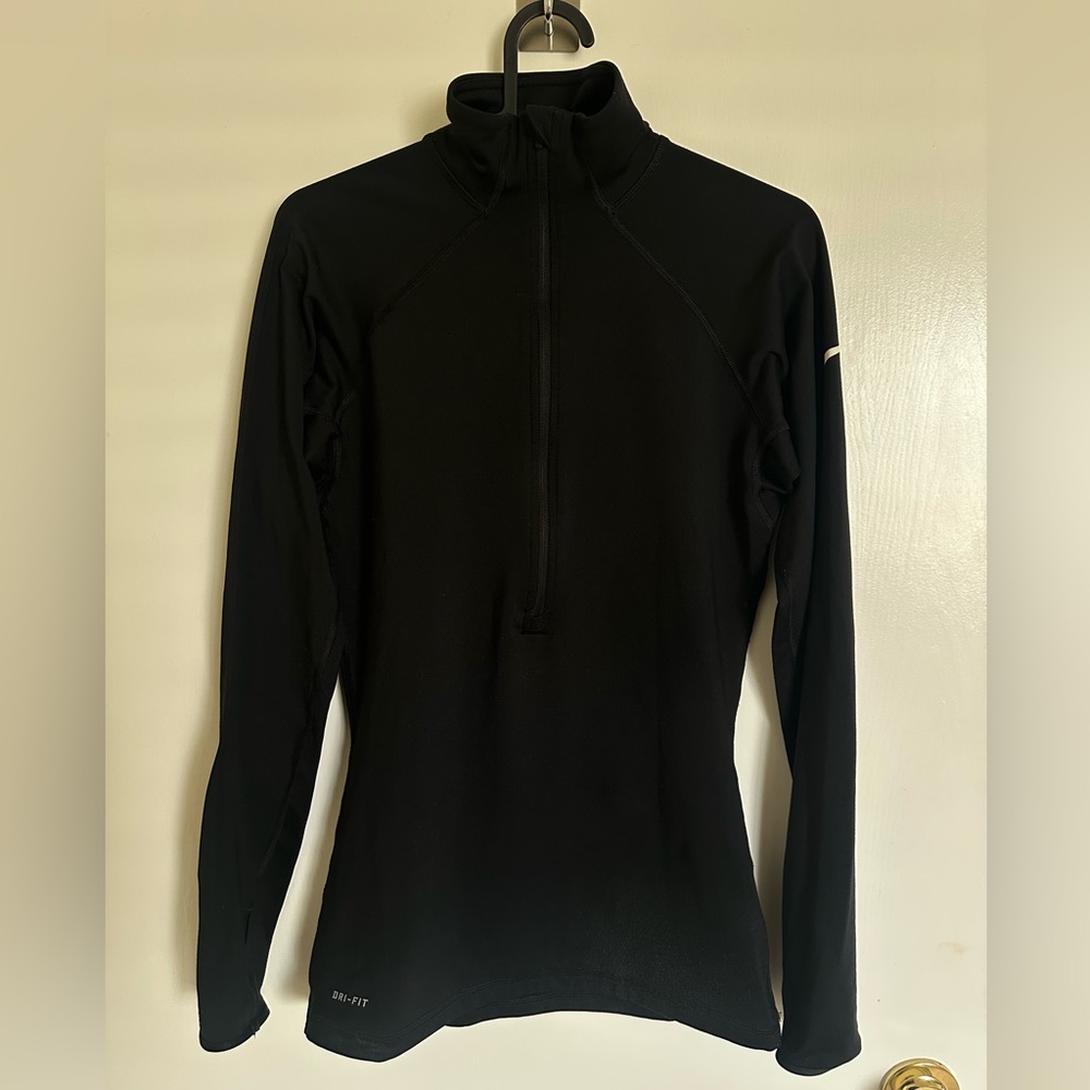 Nike Pro Black Zip-Front Training Top